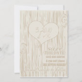 日程おさえて 招待状 (正面)