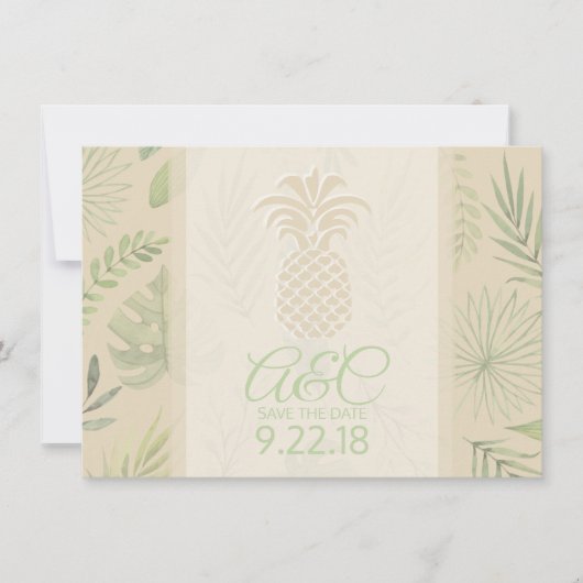 日程を保存しよう！　パイナップル セーブザデート (正面)