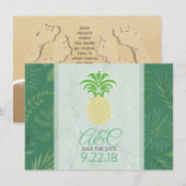 日程を保存しよう!パイナップル セーブザデート (正面/裏面)