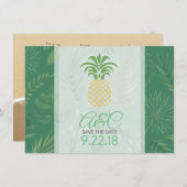 日程を保存しよう!パイナップル セーブザデート (正面/裏面)