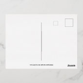 日程を保存 モダン タイポグラフィ デザイン 箔招待状ポストカード (裏面)