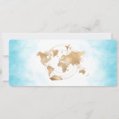 日程を保存 搭乗券 地図 クルーズ QRコード 招待状 (裏面)