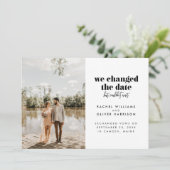 日程を変更したが待てなかったので秘密の挙式 案内状 (スタンド正面)