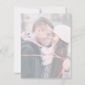 日程を変更する 結婚式の計画変更により延期します セーブザデート (裏面)