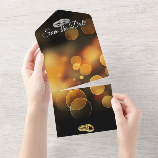 日程を確保しておいてください オールインワン招待状 (貼ってはがせる)