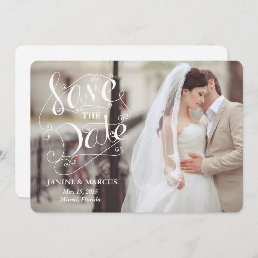 日程を確保しておいてください セーブザデート (正面/裏面)