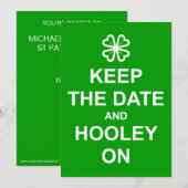 「日程を確保して、楽しく盛り上がろう」への招待 招待状 (正面/裏面)