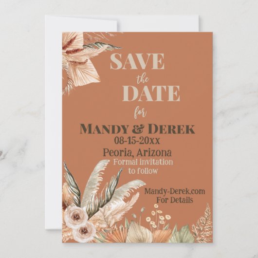 日程を確定する時が来た セーブザデート (正面)