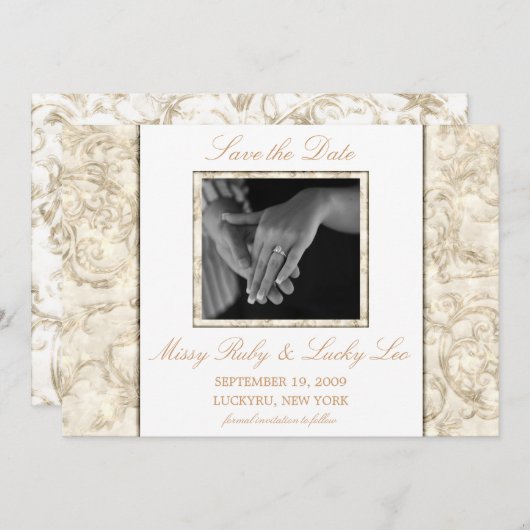 日程予告 招待状 (正面/裏面)