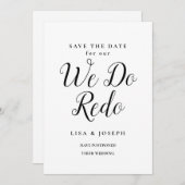 日程変更しました お日にち変更 保存 セーブザデート (正面/裏面)