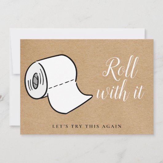 日程変更のお知らせ 延期 キャンセル ラスティック セーブザデート (正面)