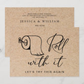 日程変更のお知らせ 延期・中止となったイベント 招待状 (正面/裏面)