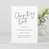 日程変更のお詫びと新日程のご案内 簡単な招待状 セーブザデート (スタンド正面)