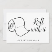 日程変更のお詫び イベント中止のお知らせ 招待状 (正面)