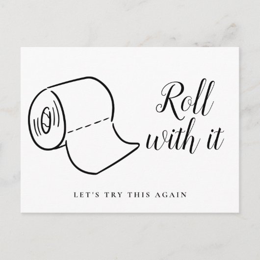 日程変更のお詫び キャンセル イベント 案内ポストカード (正面)