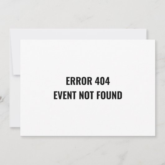 日程変更のお詫び ユニークなイベント中止 招待状 (正面)