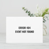 日程変更のお詫び ユニークなイベント中止 招待状 (スタンド正面)