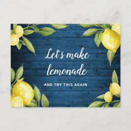 日程変更中止イベント延期 レモンの花 ポストカード