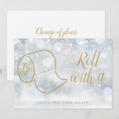 日程変更 キャンセル 更新 冬 セーブザデート (正面/裏面)