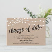 日程変更, ストリングライト, お知らせカード 招待状 (スタンド正面)