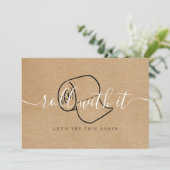 日程変更・延期・中止 ラスティック ボーホ 招待状 (スタンド正面)