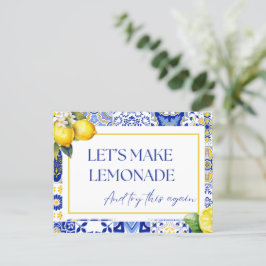 日程変更 延期 中止 レモンイベント ポストカード