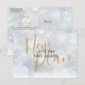 日程変更 新プラン 脚本 冬期中止 ポストカード (正面/裏面)