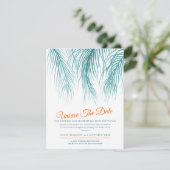 日程変更 結婚式 青い手のひら セーブザデート (スタンド正面)