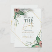 日程延期のお知らせ 案内状 (正面/裏面)