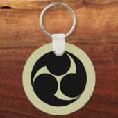 日立三つ巴 キーホルダー (正面)