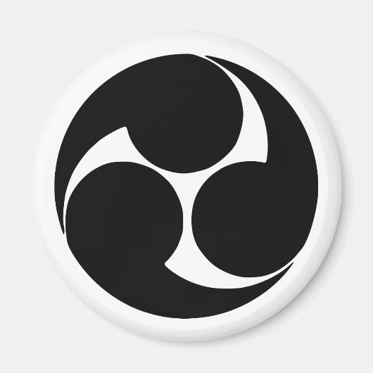 日立三つ巴 マグネット (正面)