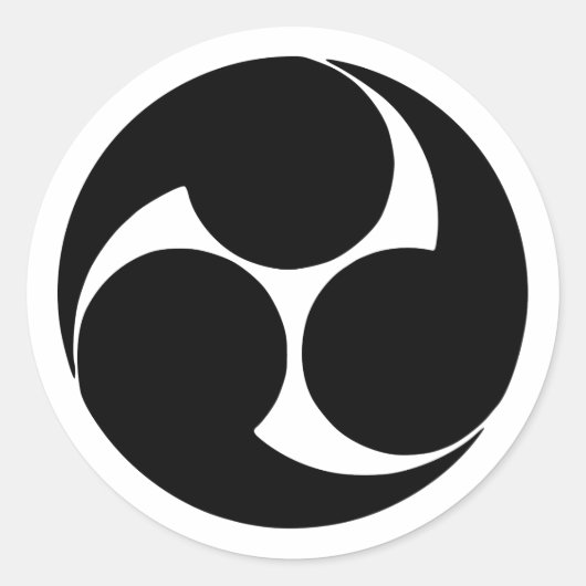 日立三つ巴 ラウンドシール (正面)