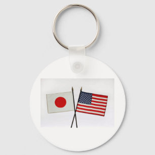 日米国旗 キーホルダー