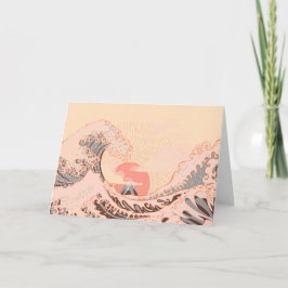 日素晴らし出時の神奈川の波 カード