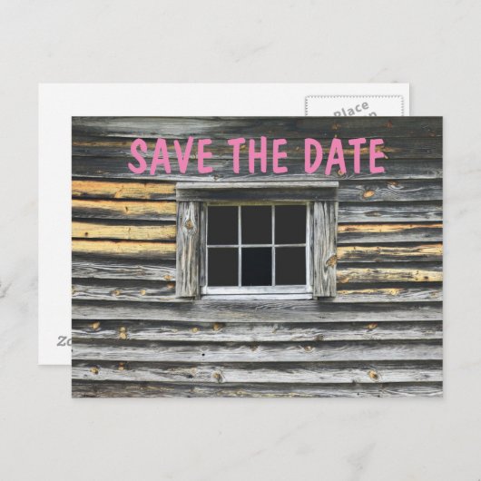 日素朴付はがき、キャビンを保存 案内ポストカード (正面/裏面)