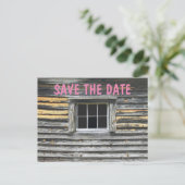 日素朴付はがき、キャビンを保存 案内ポストカード (スタンド正面)