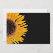 日素朴付を保存した黄色の黒のひまわり セーブザデート (裏面)