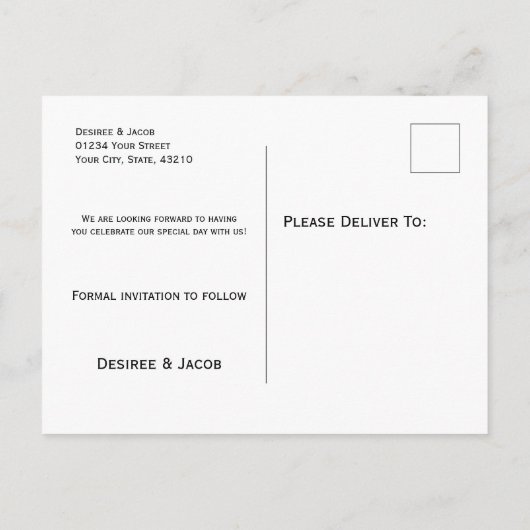 日素朴付を保存した黄色の黒のひまわり 案内ポストカード (裏面)