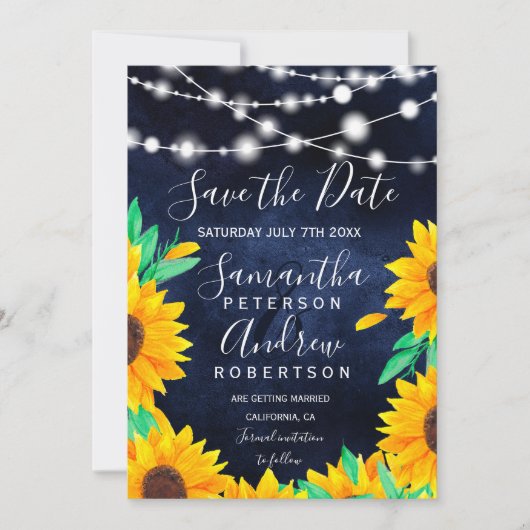 日素朴付を保存する海軍のストリングラ結婚イト セーブザデート (正面)