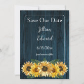 日素朴付を保存する青ひまわり 案内状 (正面)