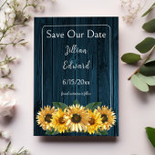 日素朴付を保存する青ひまわり 案内状