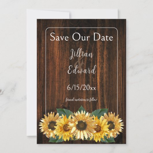 日素朴付を保存 案内状 (正面)