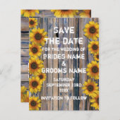 日素朴付を除いた黄色のひまわり国 案内ポストカード (正面/裏面)