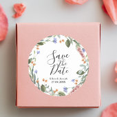 日素朴付を除く緑の山花結婚式 ラウンドシール