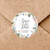 日素朴付を除く緑の山花結婚式 ラウンドシール