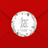 日素朴付を除く緑の山花結婚式 ラウンドシール