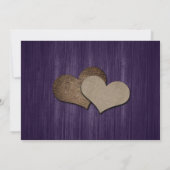 日素朴付カードを保存する紫のひまわり セーブザデート (裏面)