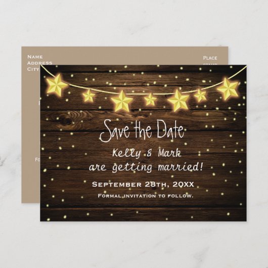 日素朴付ポストカードを保存する国の星光源 案内ポストカード (正面/裏面)