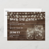 日素朴付救メイスン・ジャース・ストリングス結婚ト ポストカード (正面/裏面)