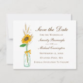 日素朴付結婚を保存するフローラ 案内状 (正面)